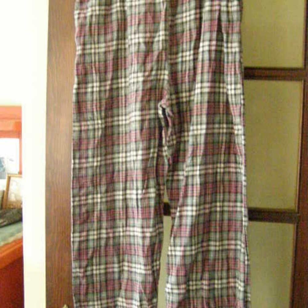 Men's pajama pants, Grey pair and Blue pair, both are from Seven Apparel.